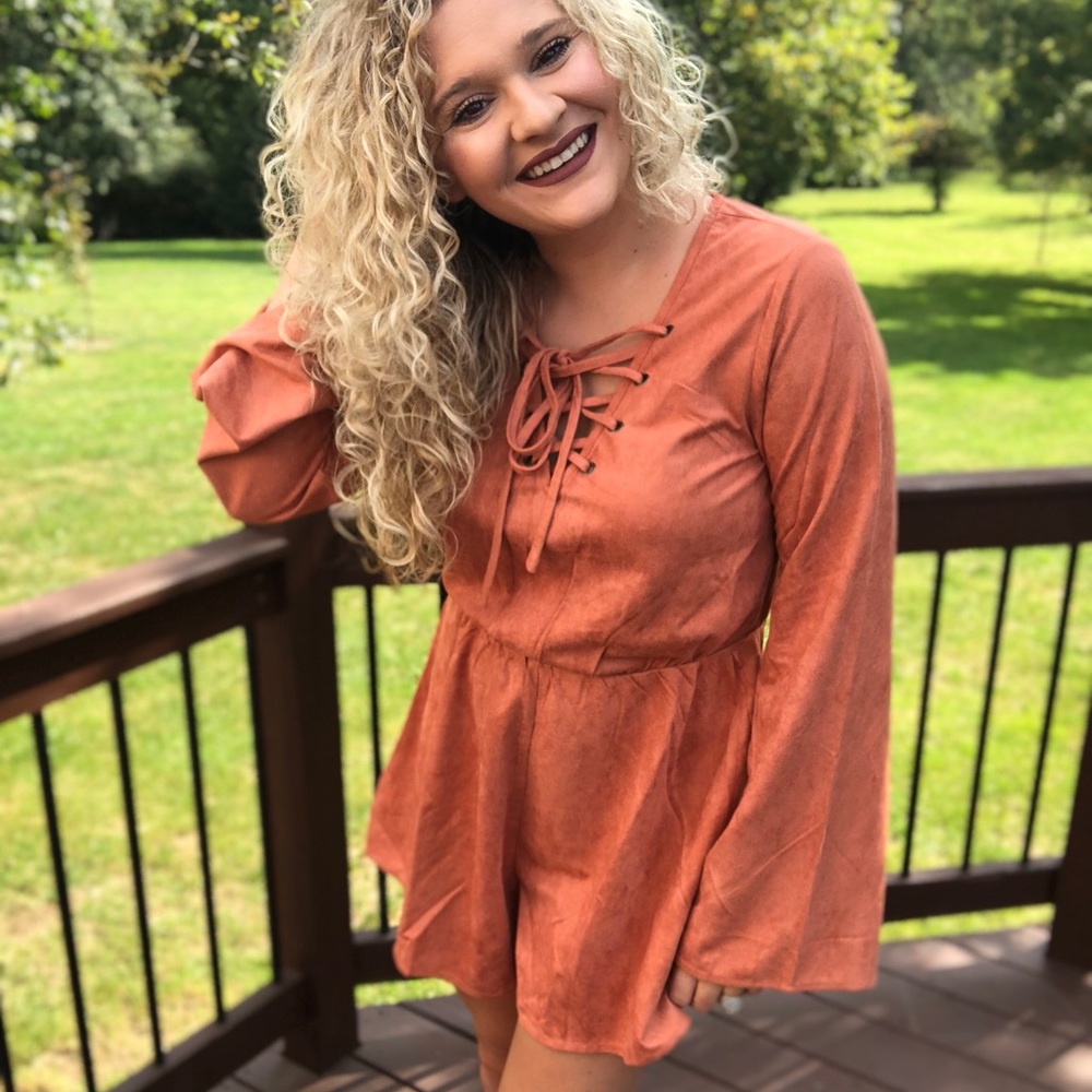 Rust Orange romper